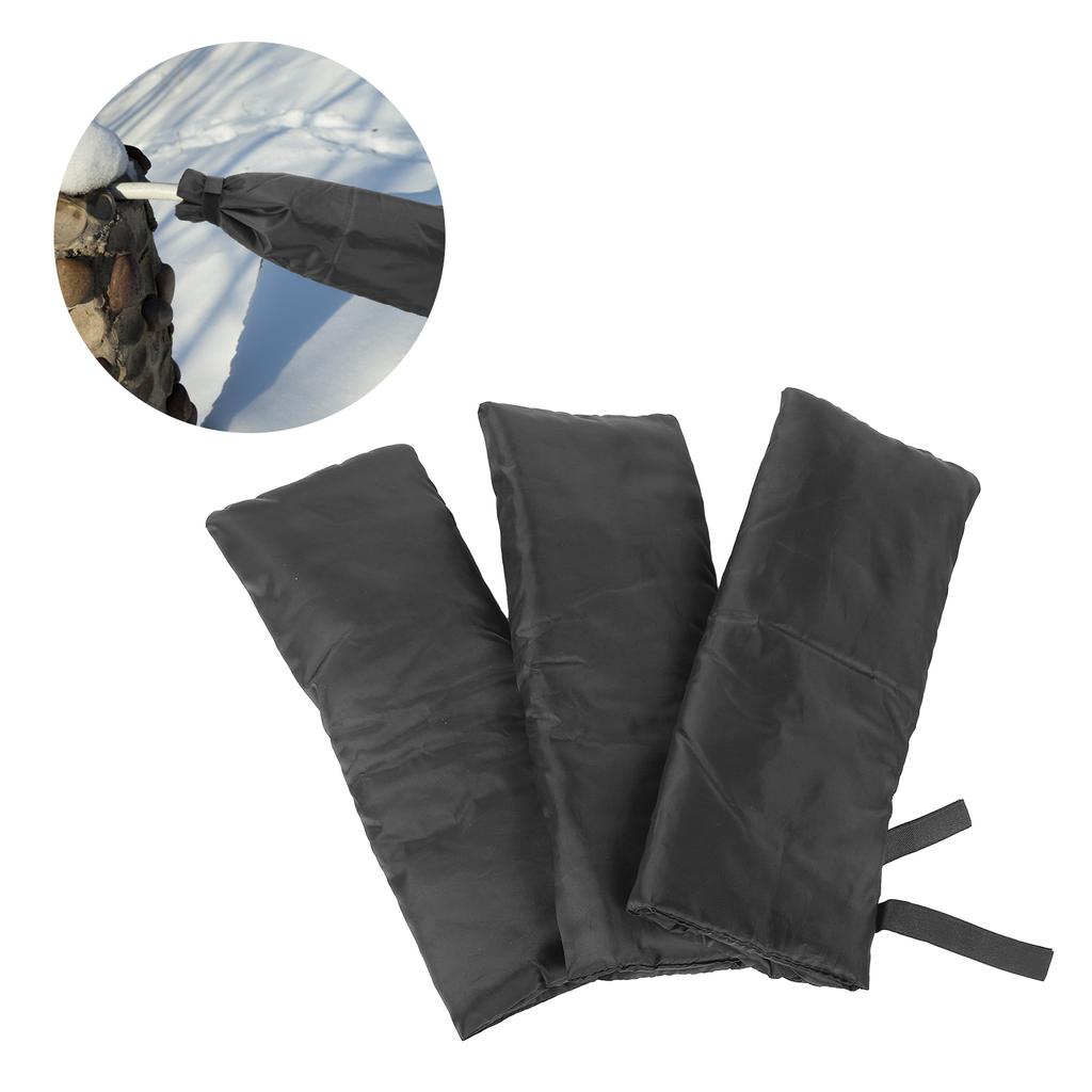 3pcs Outdoor Faucet Covers Insulated Pipe Spigot Cover for Winter Freeze Protection