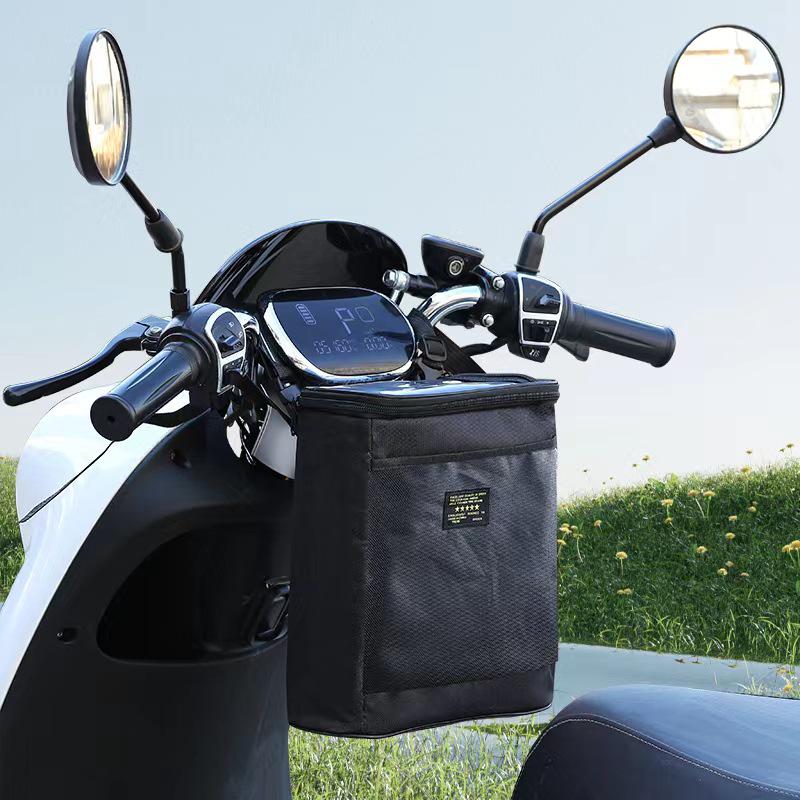 Large-Capacity Waterproof Storage Bag with Front Pocket for Electric Scooters & Bicycles