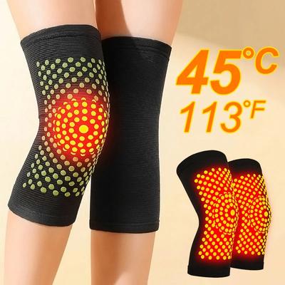 2 STÜCKE Neue Selbsterhitzung Knieorthesen Hülse Turmalin Knie Unterstützung Fernen Infrarot Warm Halten Knie Pads
