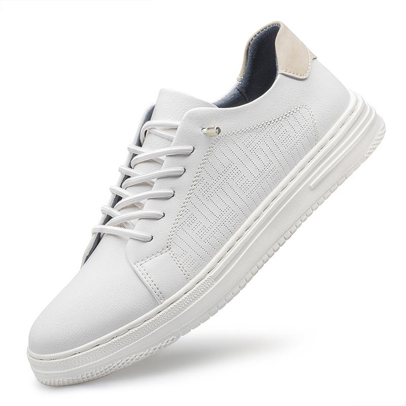 Herrenschuhe neu atmungsaktiv Low-Top Übergröße Board-Schuhe Herren Outdoor-Sportschuhe Außenhandel leicht lässig weiße Schuhe