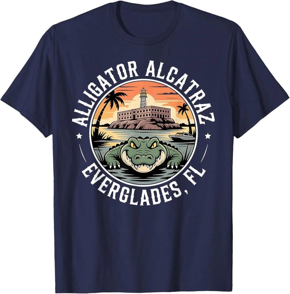 Comfort Colors Alligator Alcatraz Escape Team Unisex T-Shirt Size S To 5XL Unisex T-Shirt