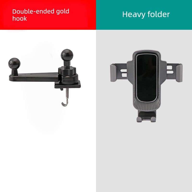 Car-Mounted Bracket with Gravity Support, Fixed Navigation Stand, Adhesive Air Vent Clip, Front Windshield Mount, Optional Multifunctional