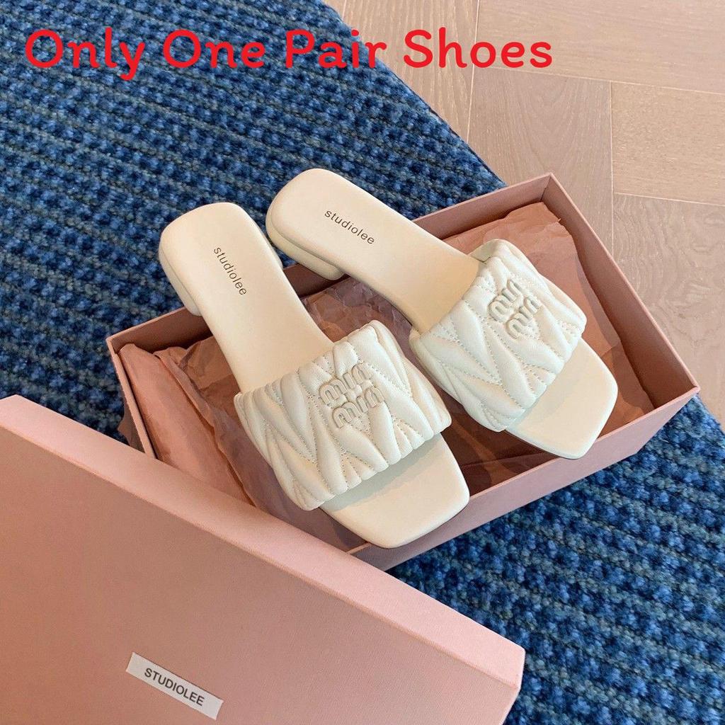 Summer Flat Slippers For Women Pu Casual Footwear With Rubber Sole For Daily Use