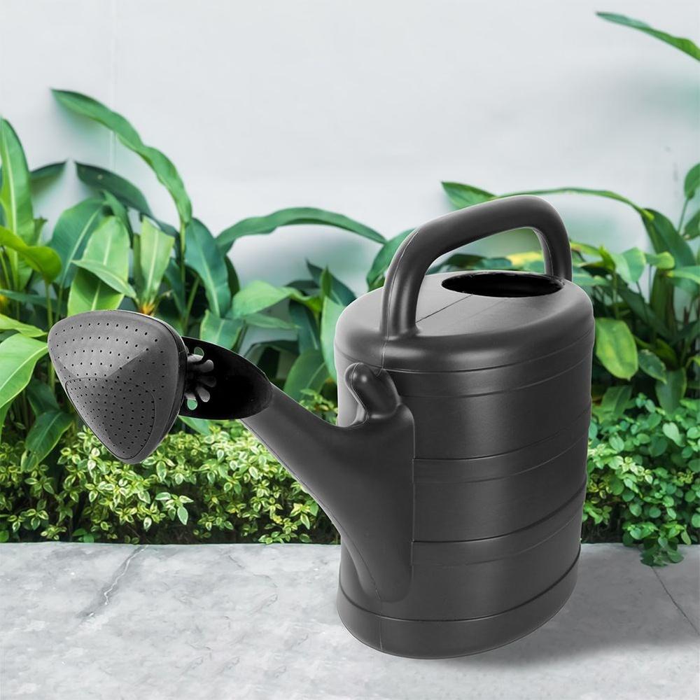 Plastic Watering Can, Gray, 10 L