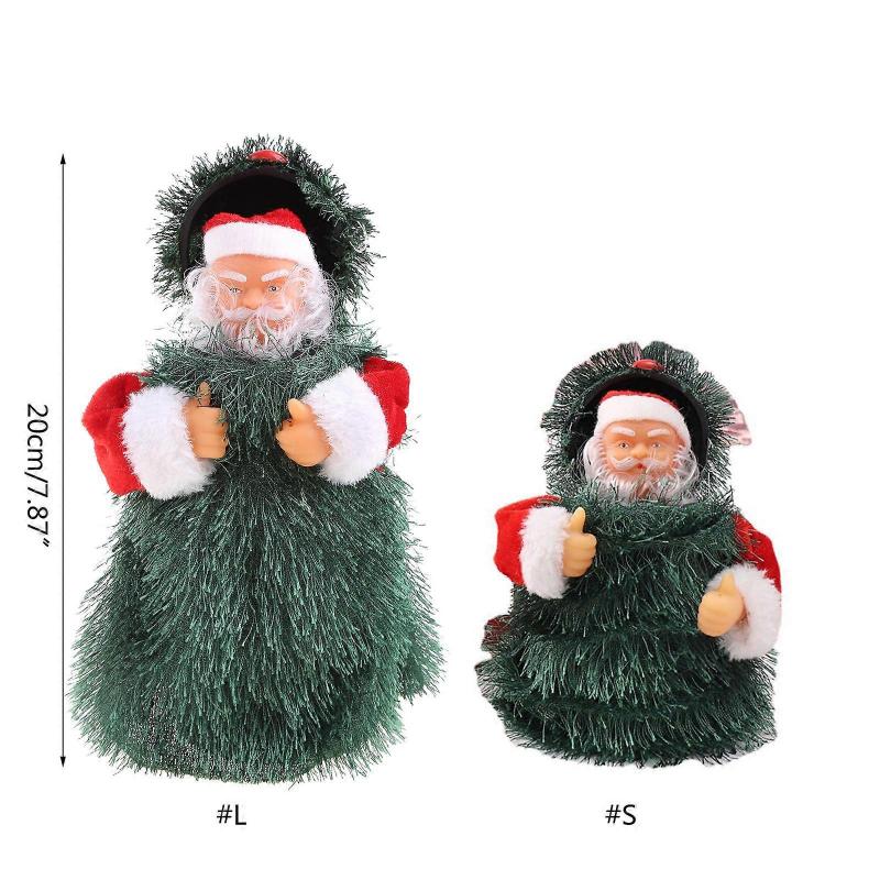 Singing Santa Claus Electric for Doll Novelty Xmas Tabletop Decor Christmas Ornament Party Festival Children Electronic  Large