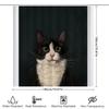 Cat Shower Curtain Cute Kitten Bathroom Decor Washable Waterproof Fabric Pet Lover Gift Home Decoration Artistic Pattern