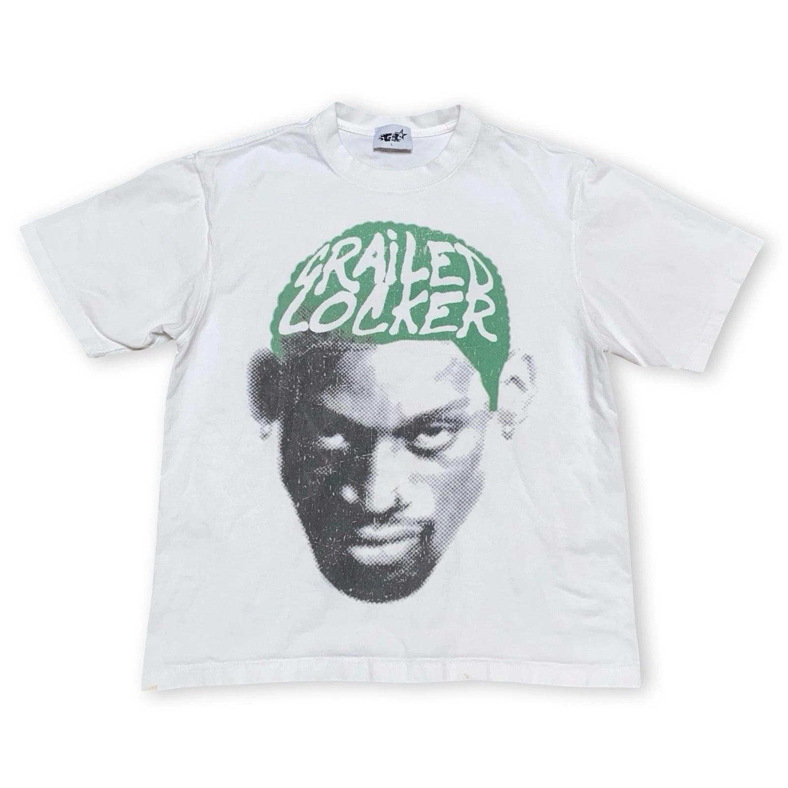 Grailed Locker Футболка Мужская Размер L Графическая футболка Деннис Родман Уличная одежда Плотная L