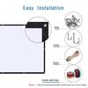 HD Projector Screen, Portable Video Screen Widescreen, Foldable Anti- indoor e outdoor