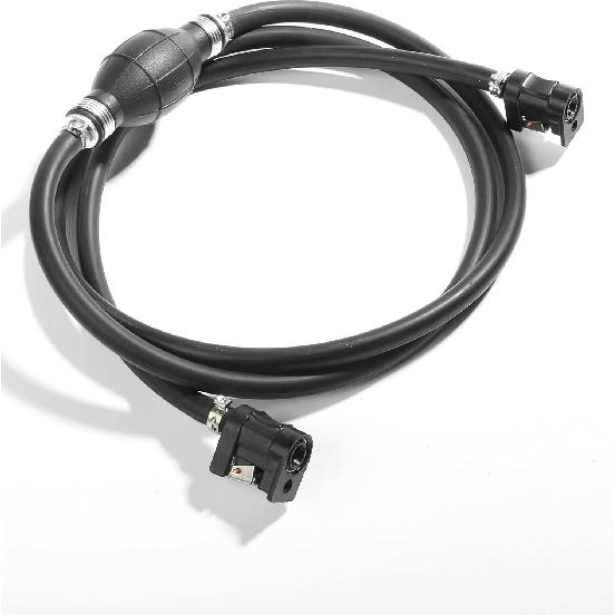 6FT Boat Motor Fuel Line Hose With Primer Bulb Steel Hose Clamps,Universal ID 5/16" Boat Fuel Line Assembly Kit,Compatible With Outboard RVs Tractors