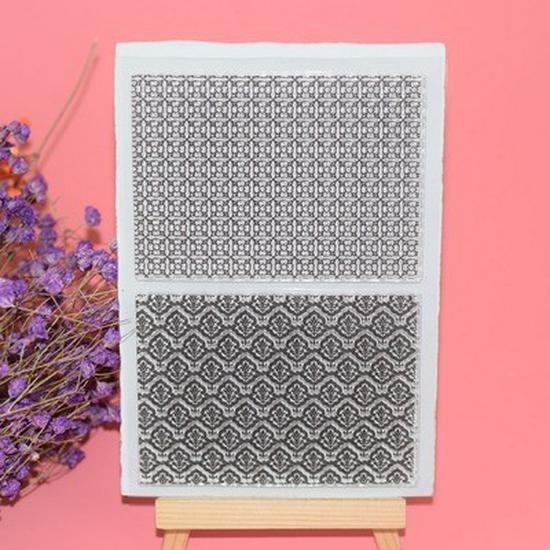 

Силиконовый штамп с кружевным дизайном: Легкое украшение альбома своими руками