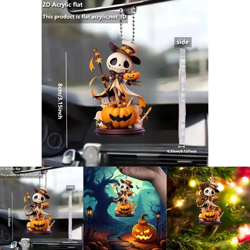 Halloween Vibrant Acrylic Car Decoration Cute Cartoon Pendant For Enjoyable Vibe Festive