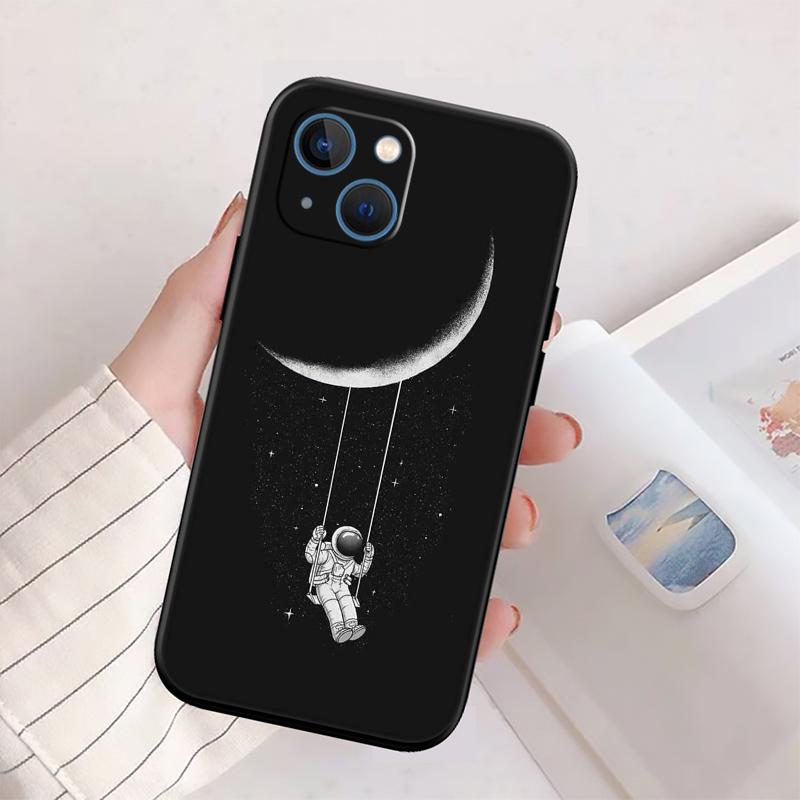 BH42 Space Moon Astronaut New High-End Shell Phone Case for Redmi Note 13 14 Pro+ Plus A3 A3X 13X 13C 13R 14S 14C 14R