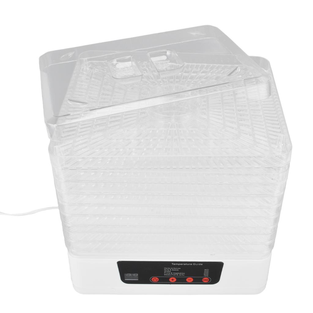 Electric Food Dehydrator Home Fruit Dehydrator Machine with 8 Trays for Meat Herbs Veggies 350WEU