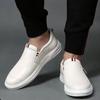 Herbst Herren Slipper Weiche Herrenschuhe Frühling Atmungsaktiv Weiß Lederschuh Sommer Sneaker Schuhe Herren Freizeitschuhe Mann tenis hombres