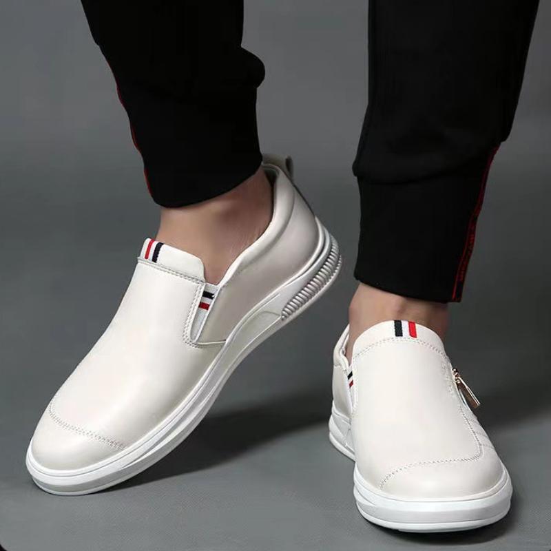 Herbst Herren Slipper Weiche Herrenschuhe Frühling Atmungsaktiv Weiß Lederschuh Sommer Sneaker Schuhe Herren Freizeitschuhe Mann tenis hombres
