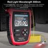Optical Power Meter with Red Light, 10 Wavelengths, FC SC Connector, Fiber Optic Tester with LCD Screen Fiber