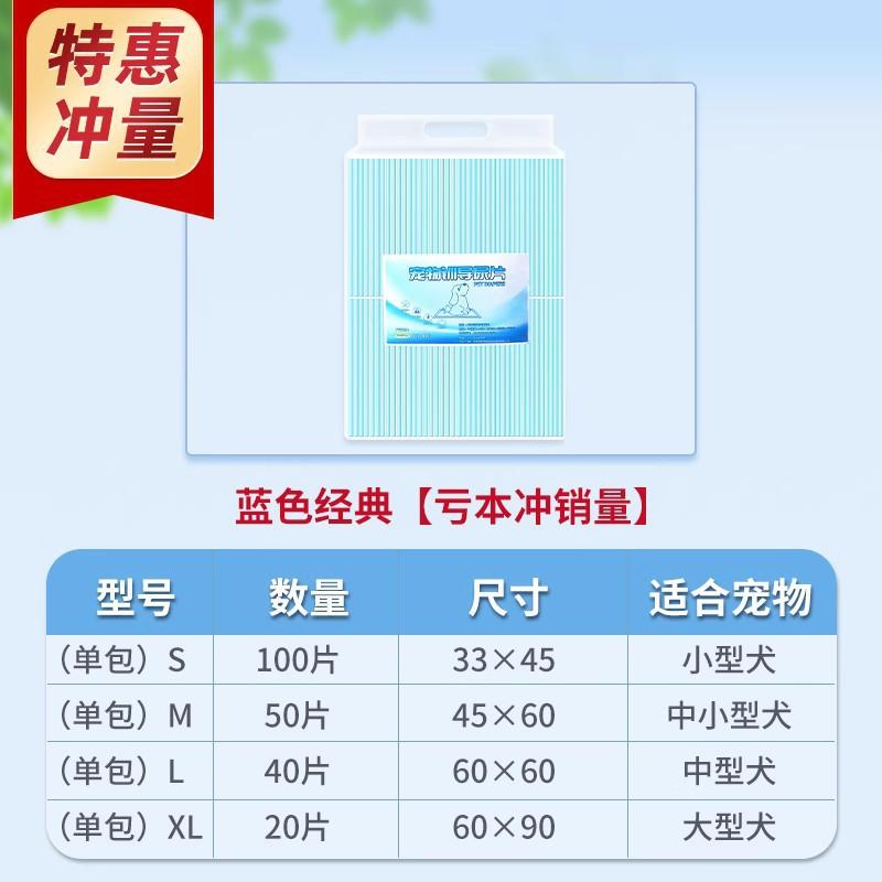Pet urine pads in stock, thickened absorbent urine pads, deodorizing Teddy dog diapers, dog cleaning urine pads, dog mats Classic【S】20Piece(T