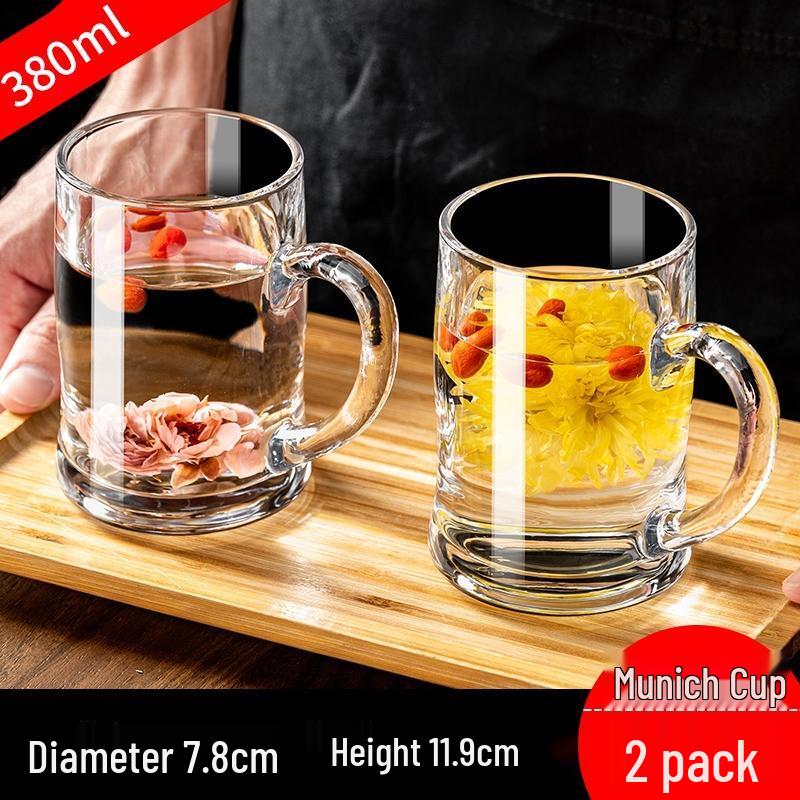 HANDUNYOU Thickened Glass Tea Infuser Cup 380ml