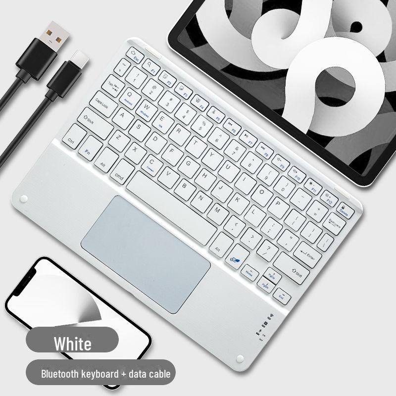 10-Inch Wireless Bluetooth Keyboard & Mouse Set for iPad, Mobile Phone, and Tablet