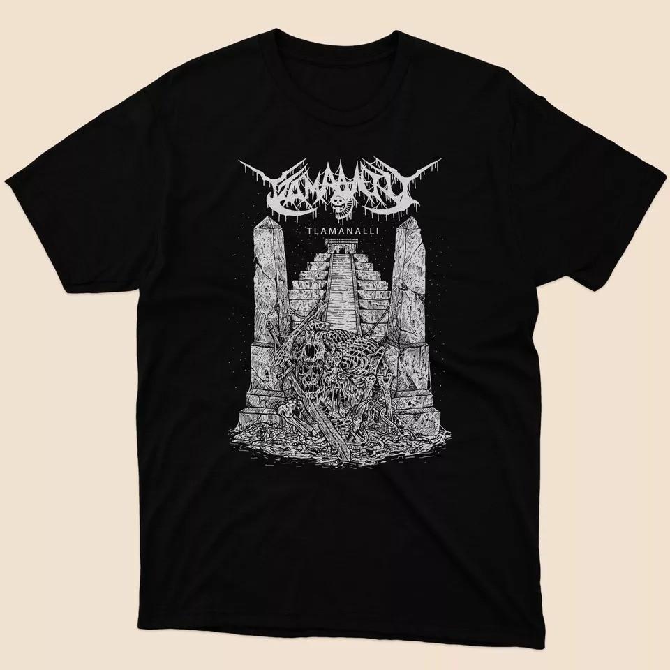 Tzompantli Tlamanalli American Music Mens T-shirt Black Size S to 5XL Unisex T-Shirt S