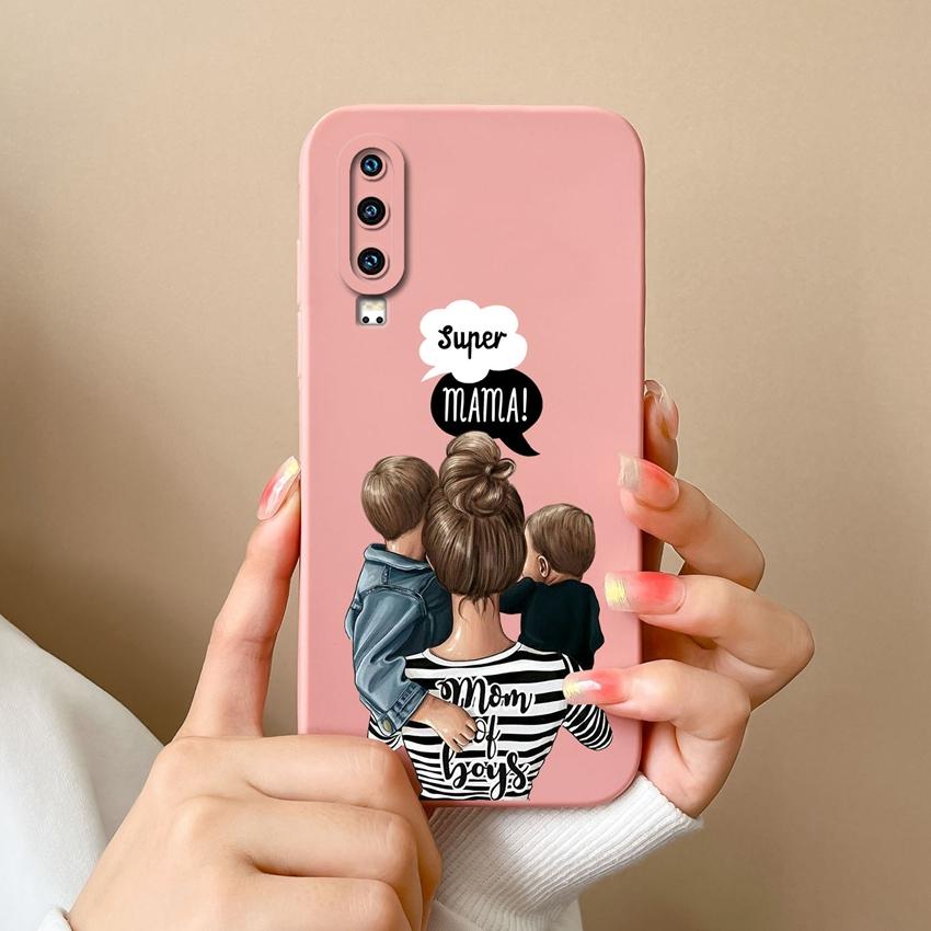 Compatible For Huawei P60 Y5 Y6 Y7 Y9 Y9A P30 P40 Trendy Girl Phone Case Lens Protection Soft Liquid Silicone Anti Drop Shell For Huawei Bumper Cover