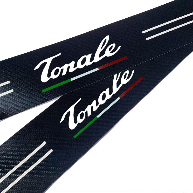 JCYEV1 Car Carbon Fiber Threshold Protective Film Anti Scratch Waterproof Car Stickers Decoration For Alfa Romeo Tonale Car Accessorie