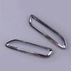 1 Pair Rear Bumper Fog Light Reflector Cover Trim Frame Bezel Surround Silver Fit for Toyota Sienna 2011 2012 2013 2014-