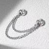 2Pcs Magnetic Clothing Clips with Chain Multi-Function Metal Clothes Magnet Pins Men Women Scarf Shirt Sleeve Pants Button Clip Accessories