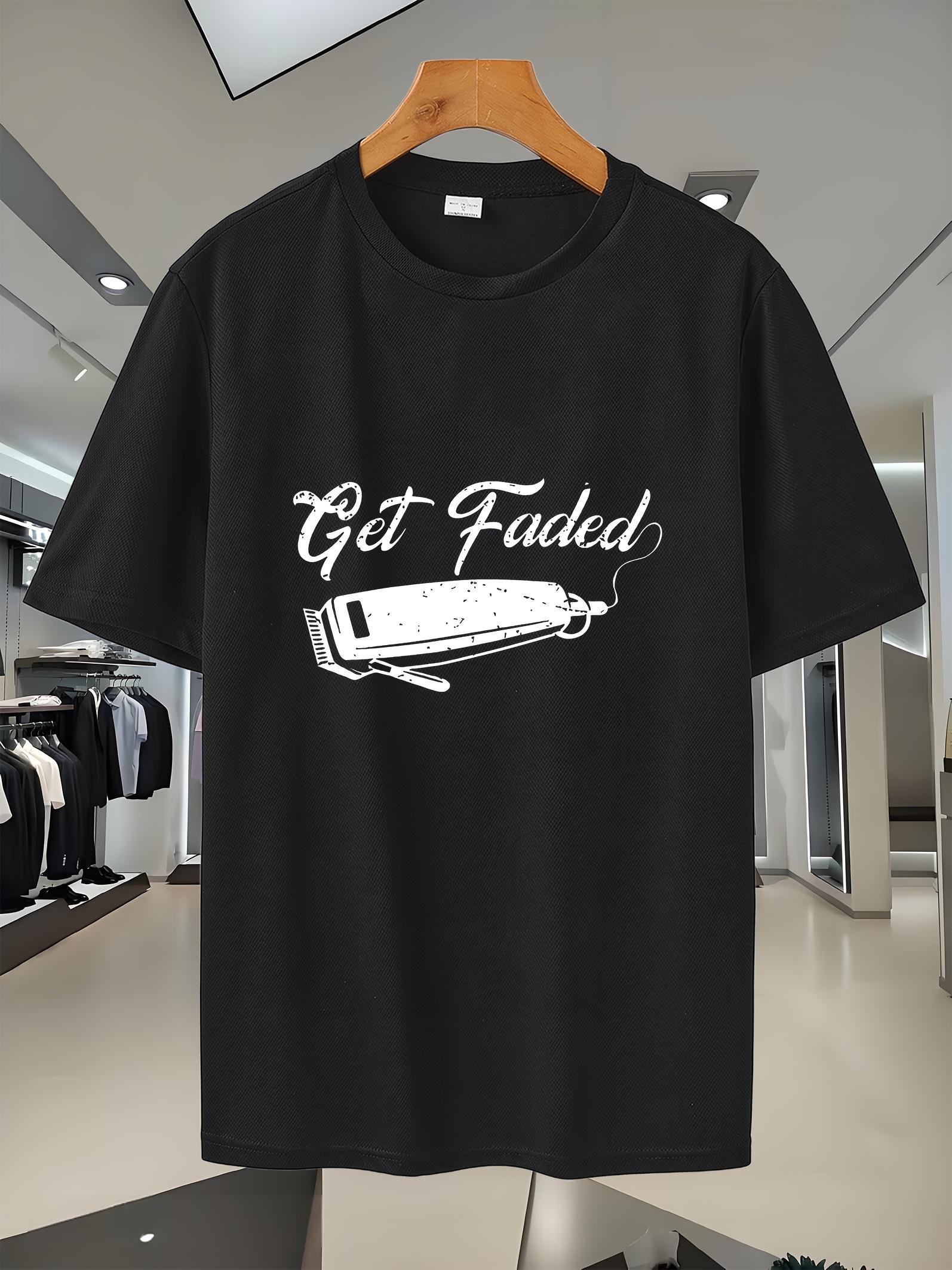 Black Graphic Print T-shirt - Got Bold Text & Scissors Design S