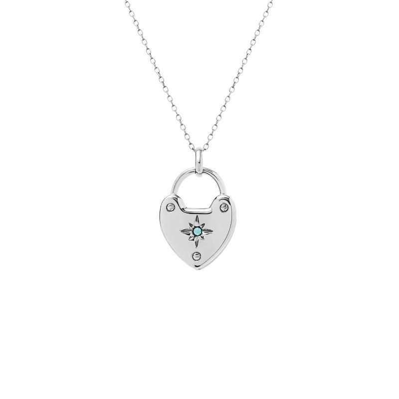 

Personalized Necklace Open And Close Love Album Zircon Pendant Necklace Collarbone Chain Electroplated Gold Color Retention