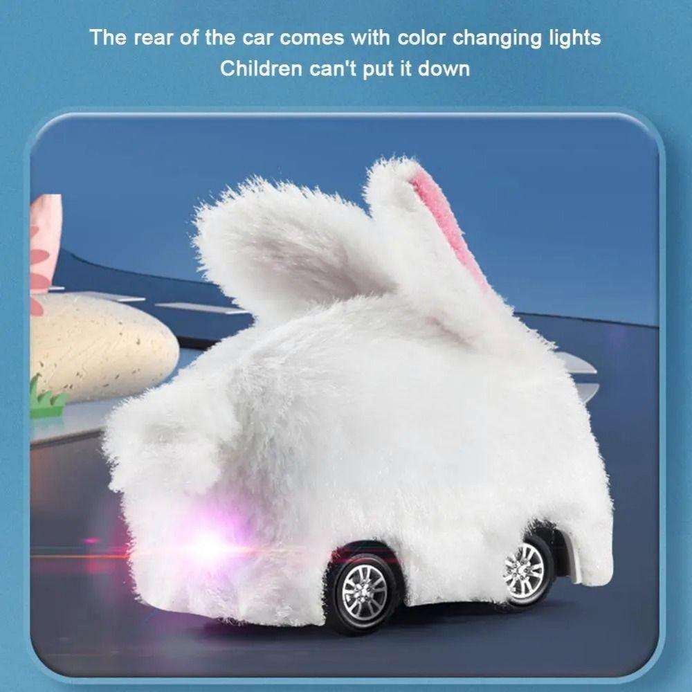 Cute Pet Car Children RC Car Mini Watch Toys USB Charging Rabbit Racing Toys for Birthday Gift
