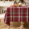 Vintage Cotton And Linen Plaid Tablecloth Christmas Party Decorative Tablecloth Rectangular Dining Table Cloth Coffee Table Cover Cloth