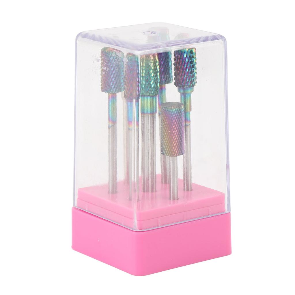 7pcs Drill Bits for Nails Tungsten Carbide Drill Bits Manicure Pedicure Remover Tools for Acrylic