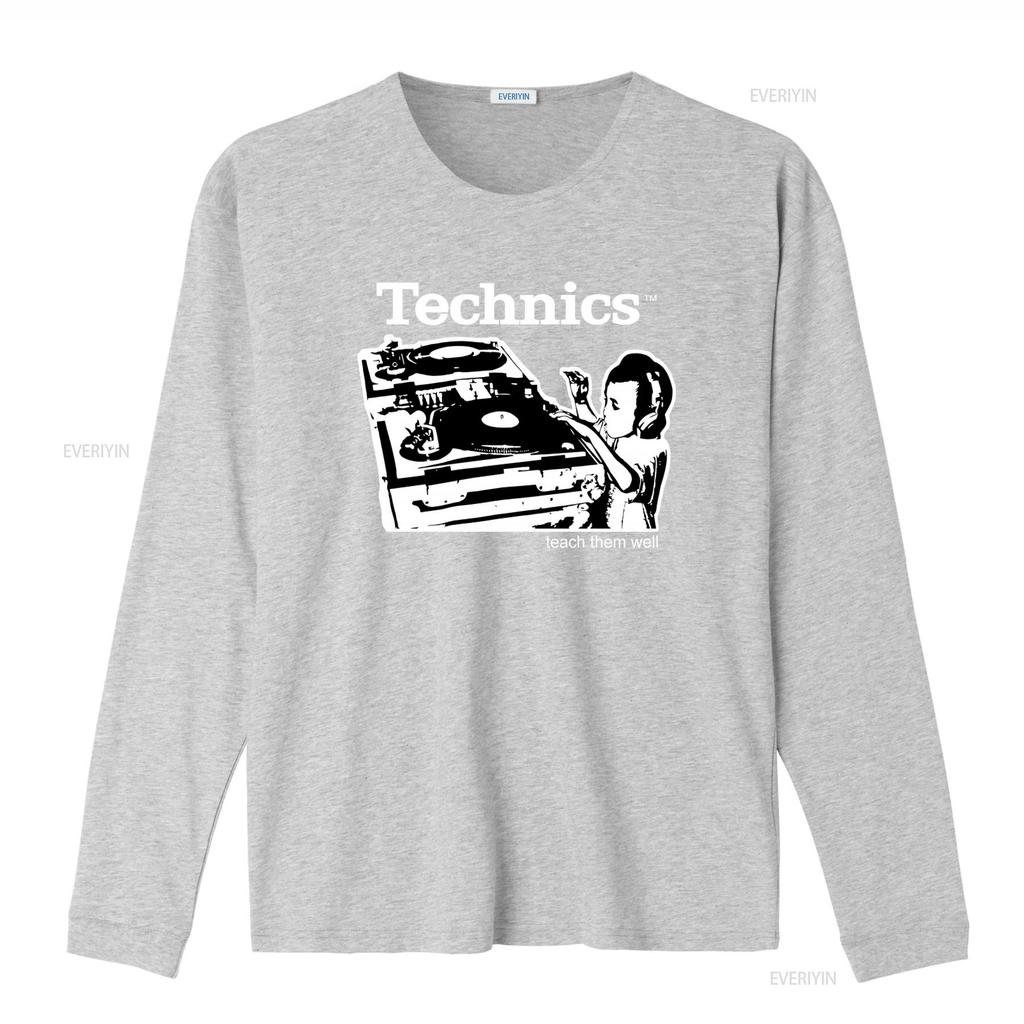 Technics Teach Them Well Boy As Dj Gray T Shirt S Chaser vintage Washed graphic designer clothes Breathable Unisex Soft