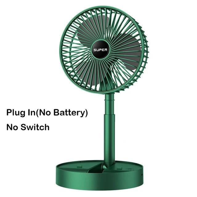 

2025 Новый Портативный Электрический Напольный Вентилятор с USB 3 Скорости Складной Мини Циркулятор Воздуха Настольный Вентилятор для Офиса Спальни - Компактный Размер