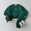 Spring & Autumn Kids' Casual Letter Sweater Set: Comfortable Round Neck Two-Piece for Boys & Girls