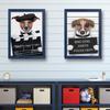 Modern Cartoon Animal Poster and Prints Funny Police Dog Canvas Painting Wall Picture for Pet Store Kids Nursery Room Decoration No Frame