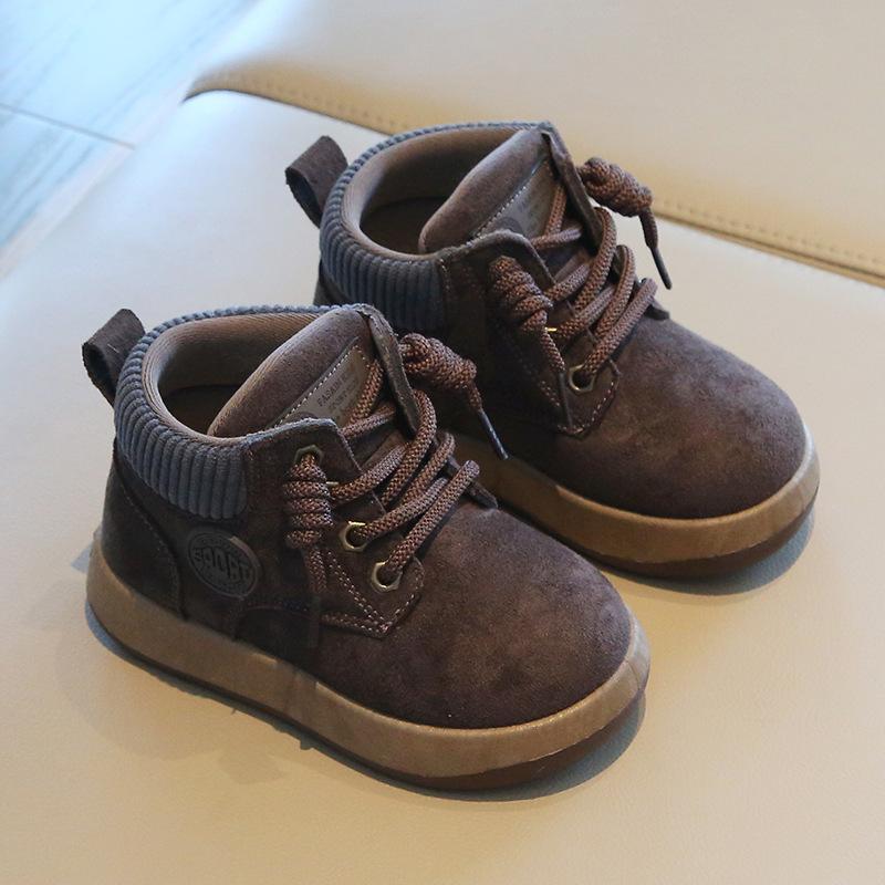Children's Martin boots 2025 spring and autumn new boys' short boots British fashion girls' leather boots soft-soled baby shoes list