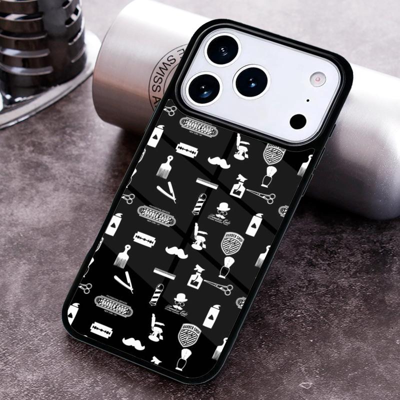 Hair Stylist Barber Hairdresser Tools Phone Case for iPhone 17 16 15 Pro Max Air 14 13 12 11 Plus Shockproof Cover