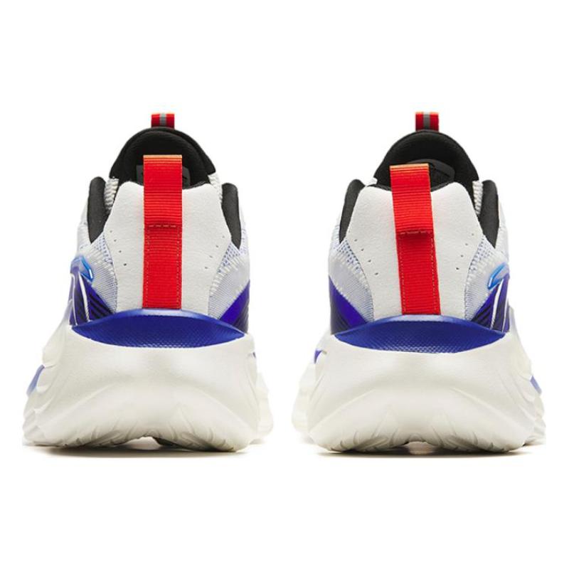 Anta Lingyun Wear resistant And Lightweight Low Top Running Shoes Men's White Blue Sneakers 912415532-2