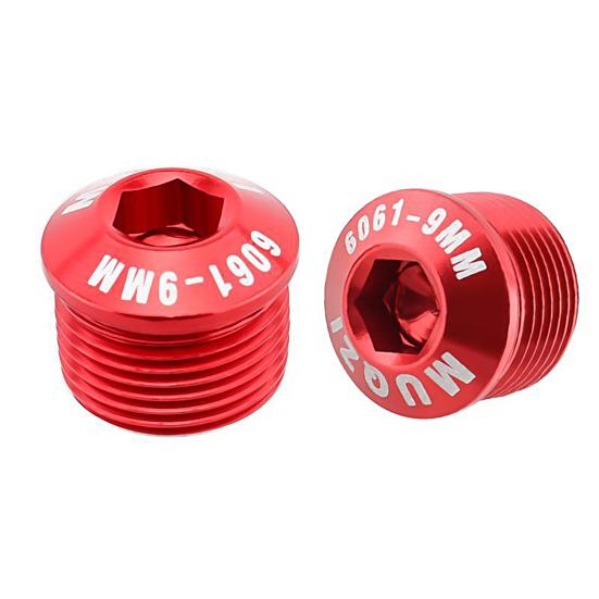 1 Pair MUQZI Bicycle Pedal Covers High Strength Dustproof Aluminum Alloy Bike Axle