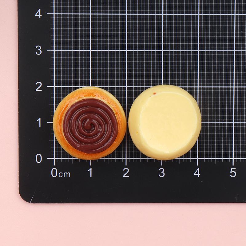 10/100Pcs Kawaii Flatback Resin Cartoon Bread Cake Cookies Simulation Food Crafts Diy Scrapbooking Kitchen Decor Accessory