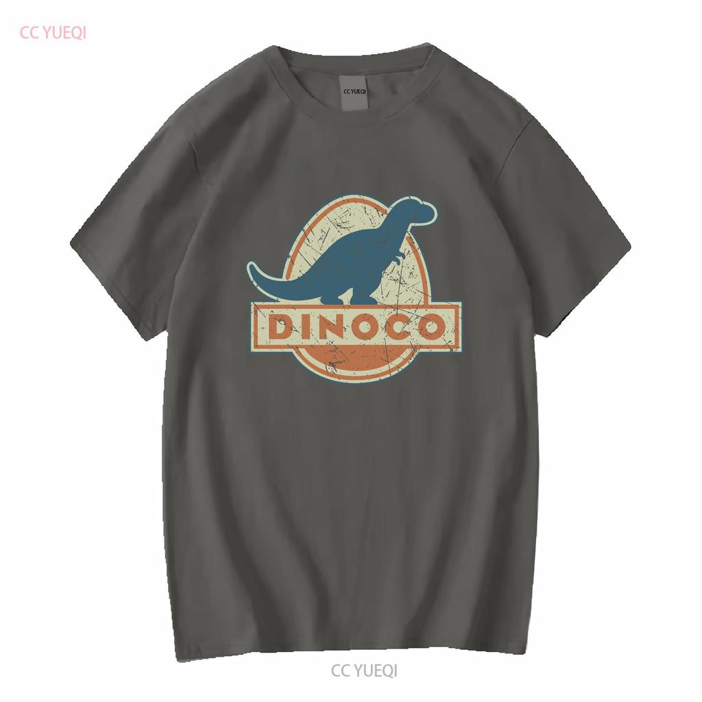 Dinoco Oil 1930 Vintage Womens T Shirt Long or Short Sleeves Vintage Washed Homme Soft Stylish Slightly Streetwear Fashion