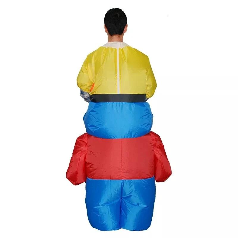 Divertente costume gonfiabile da nano cavalcabile