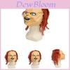 Máscara de Látex Halloween Boneco Chucky Brincadeira de Criança com Design Assustador para Festa e Cosplay