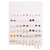 30-Pair Non-Repeating Korean & Western Style High-Quality Earrings Set for Women