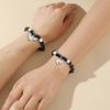 Unique Couple Bangles Different Colors  Beaded Chains Bracelets Accessory