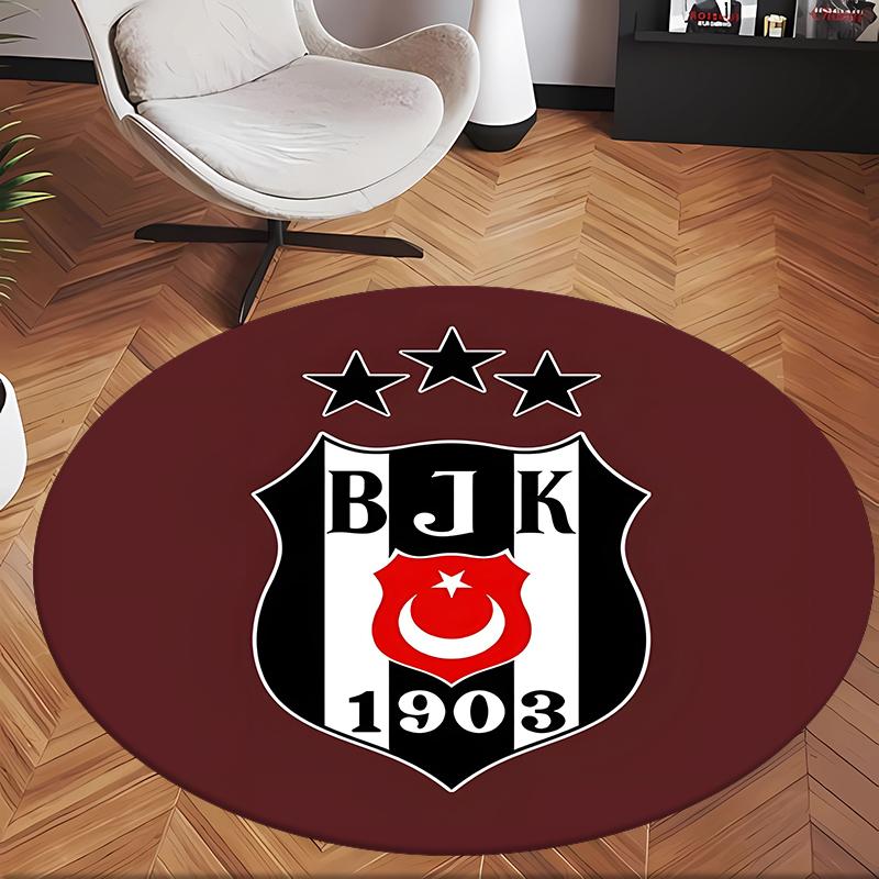 Bjk Fc (5) Round Office Rug Decorative Floor Rug for Office Bedroom Living Room and Home Space