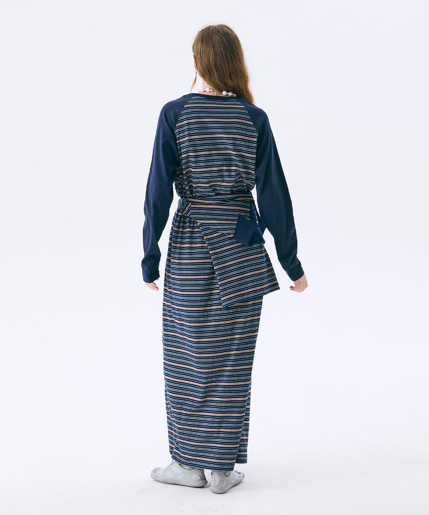 Jun Jun Space Raglan Long Dress_Navy