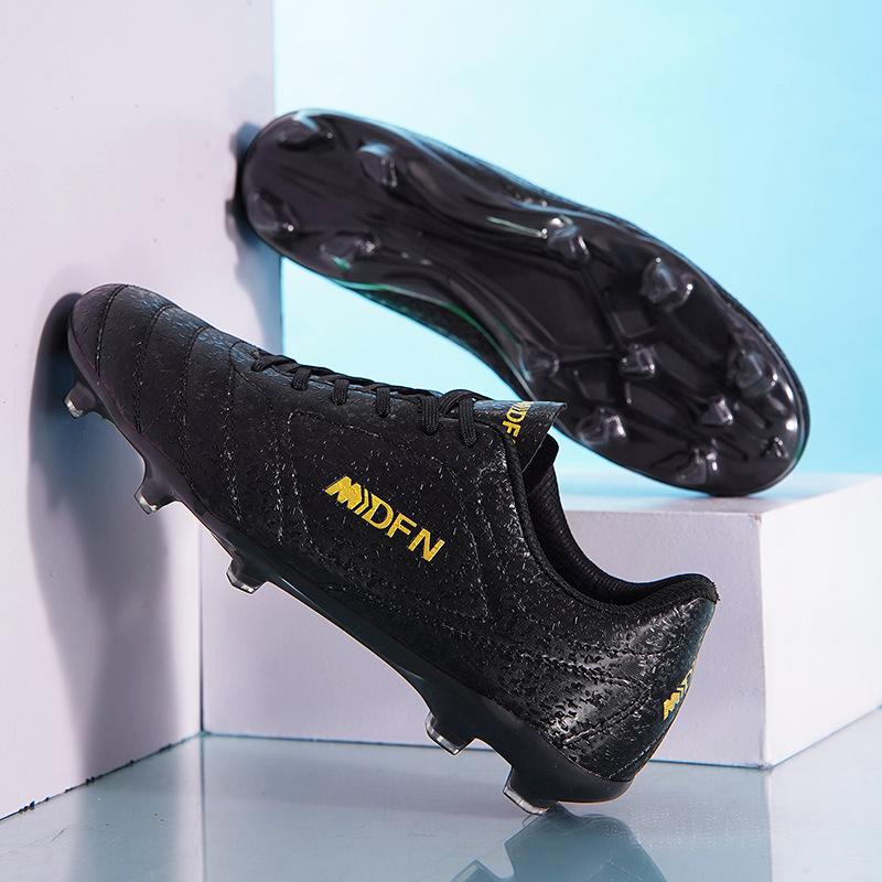 Large Size Low Top Football Boots Men's AG Long Spikes TF Broken Nails Student Training Shoes Children Adult Football Boots Foreign Trade
